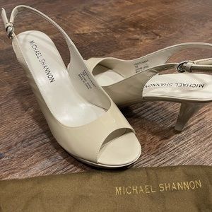 Leather Slingback Heels Size 7